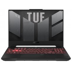 Ноутбук Asus TUF Gaming A17 FA707NUG-HX146 (90NR0EF5-M00AK0) Mecha Gray / 17.3″ (1920x1080, IPS) / AMD Ryzen 7 7445HS (3.2-4.7 ГГц), 6 ядер / NVIDIA GeForce RTX 4050 / 16 ГБ (DDR5) / 1024 ГБ (SSD) / Без ОС