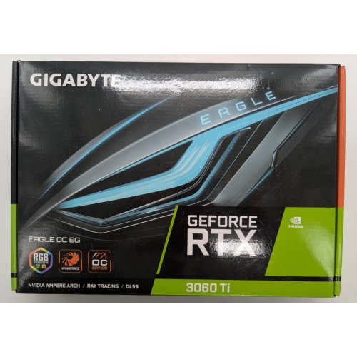 Видеокарта Gigabyte GeForce RTX 3060 Ti EAGLE OC 8192MB (GV-N306TEAGLE OC-8GD) (Восстановлено продавцом, 838210) купить в Украине: Киев, Днепр, Харьков, Одесса  | Проверка совместимости, низкая цена, отзывы, характеристики от TELEMART фото