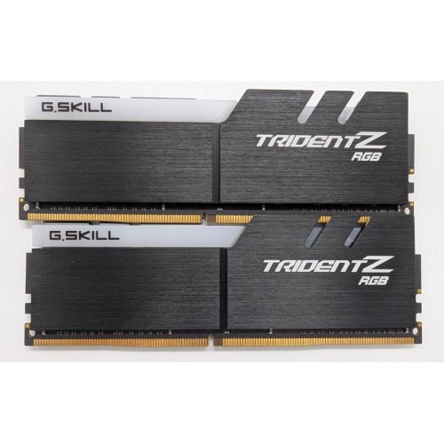 Озу G.Skill DDR4 32GB (2x16GB) 3200Mhz Trident Z RGB (F4-3200C16D-32GTZR) (Восстановлено продавцом, 838222) купить в Украине: Киев, Днепр, Харьков, Одесса  | Проверка совместимости, низкая цена, отзывы, характеристики от TELEMART фото