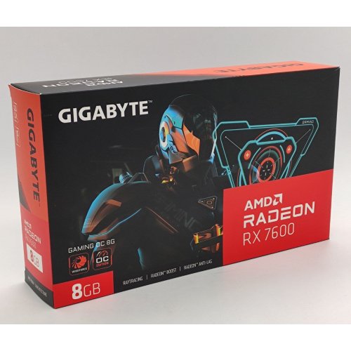 Відеокарта Gigabyte Radeon RX 7600 Gaming OC 8192MB (GV-R76GAMING-OC-8GD) (Відновлено продавцем, 838245) купити в Україні: Київ, Львів, Хмельницький, Тернопіль, Івано-Франківськ | Перевірка сумісності, низька ціна, відгуки, характеристики від TELEMART фото