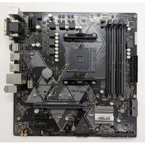 Материнская плата Asus PRIME B450M-A (sAM4, AMD B450) (Восстановлено продавцом, 838246) купить в Украине: Киев, Днепр, Харьков, Одесса  | Проверка совместимости, низкая цена, отзывы, характеристики от TELEMART фото