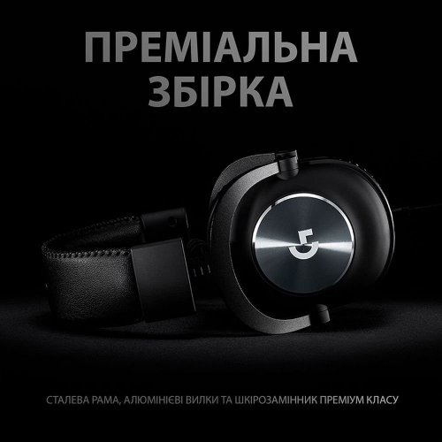 Уценка наушники Logitech PRO X Gaming with Stand (991-000358) Black (Вскрытая упаковка, 838276) купить в Украине: Киев, Днепр, Харьков, Одесса  | Низкая цена, отзывы, характеристики от TELEMART фото