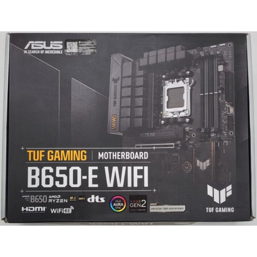 Материнська плата Asus TUF GAMING B650-E WIFI (sAM5, AMD B650) (Відновлено продавцем, 838303) купити в Україні: Київ, Львів, Хмельницький, Тернопіль, Івано-Франківськ | Перевірка сумісності, низька ціна, відгуки, характеристики від TELEMART фото