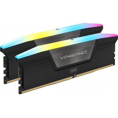 ОЗУ Corsair DDR5 32GB (2x16GB) 6000Mhz Vengeance RGB Black (CMH32GX5M2B6000Z30K) купить в Украине: Киев, Днепр, Харьков, Одесса  | Проверка совместимости, низкая цена, отзывы, характеристики от TELEMART фото