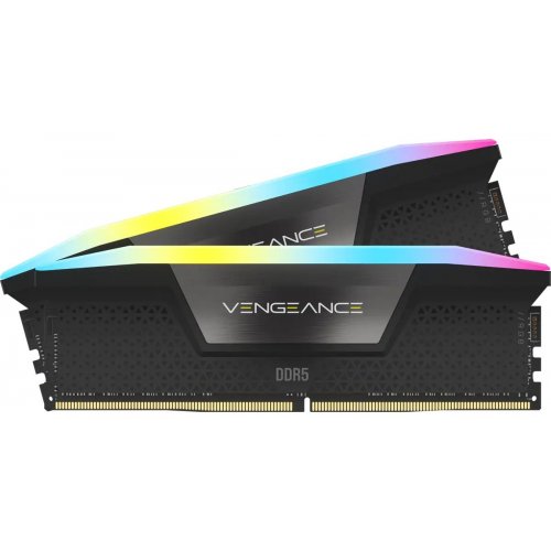 ОЗУ Corsair DDR5 32GB (2x16GB) 6000Mhz Vengeance RGB Black (CMH32GX5M2B6000Z30K) купить в Украине: Киев, Днепр, Харьков, Одесса  | Проверка совместимости, низкая цена, отзывы, характеристики от TELEMART фото