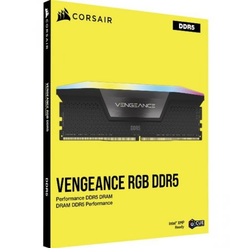 ОЗУ Corsair DDR5 32GB (2x16GB) 6000Mhz Vengeance RGB Black (CMH32GX5M2B6000Z30K) купить в Украине: Киев, Днепр, Харьков, Одесса  | Проверка совместимости, низкая цена, отзывы, характеристики от TELEMART фото