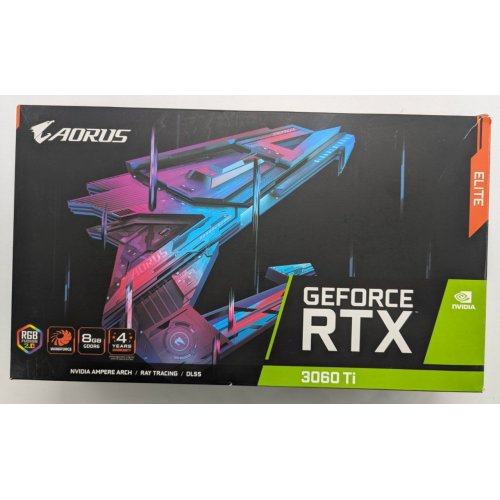 Видеокарта Gigabyte GeForce RTX 3060 Ti AORUS ELITE 8192MB (GV-N306TAORUS E-8GD 2.0) (Восстановлено продавцом, 838310) купить в Украине: Киев, Днепр, Харьков, Одесса  | Проверка совместимости, низкая цена, отзывы, характеристики от TELEMART фото
