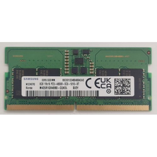 Озу Samsung SODIMM DDR5 8GB 4800Mhz (M425R1GB4BB0-CQKOL) (Восстановлено продавцом, 838346) купить в Украине: Киев, Днепр, Харьков, Одесса  | Проверка совместимости, низкая цена, отзывы, характеристики от TELEMART фото