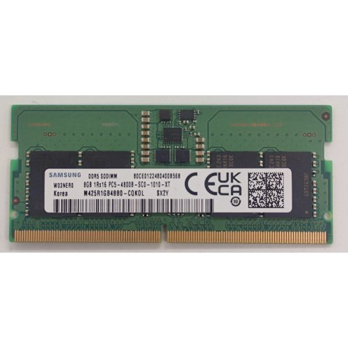 Озу Samsung SODIMM DDR5 8GB 4800Mhz (M425R1GB4BB0-CQKOL) (Восстановлено продавцом, 838348) купить в Украине: Киев, Днепр, Харьков, Одесса  | Проверка совместимости, низкая цена, отзывы, характеристики от TELEMART фото