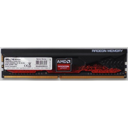 Озу AMD DDR4 8GB 3200Mhz Radeon R9 Gamer Series (R9S48G3206U2S) (Восстановлено продавцом, 838369) купить в Украине: Киев, Днепр, Харьков, Одесса  | Проверка совместимости, низкая цена, отзывы, характеристики от TELEMART фото