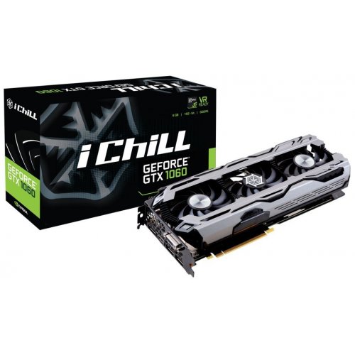 Видеокарта Inno3D GeForce GTX 1060 iChill HerculeZ X3 6144MB (C1060-1SDN-N5GNX) (Восстановлено продавцом, 838377) купить в Украине: Киев, Днепр, Харьков, Одесса  | Проверка совместимости, низкая цена, отзывы, характеристики от TELEMART фото