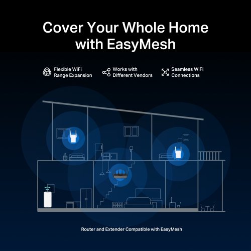 Wi-Fi роутер Mercusys MR37BE купить в Украине: Киев, Днепр, Харьков, Одесса  | Низкая цена, отзывы, характеристики от TELEMART фото