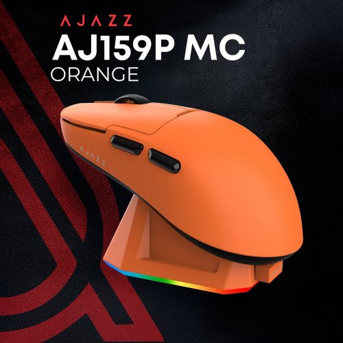 Миша Ajazz AJ159P MC Wireless (AJ159P-MC-ORANGE) Orange купити в Україні: Київ, Львів, Хмельницький, Тернопіль, Івано-Франківськ | Низька ціна, відгуки, характеристики від TELEMART фото
