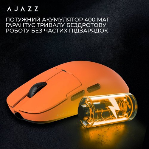 Миша Ajazz AJ159P MC Wireless (AJ159P-MC-ORANGE) Orange купити в Україні: Київ, Львів, Хмельницький, Тернопіль, Івано-Франківськ | Низька ціна, відгуки, характеристики від TELEMART фото