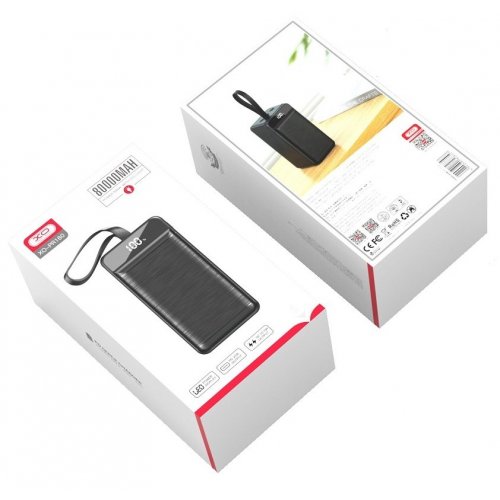 Уцінка powerbank XO PR160 80000 mAh 22.5W Black (Розкрита упаковка, 838599) купити в Україні: Київ, Львів, Хмельницький, Тернопіль, Івано-Франківськ | Низька ціна, відгуки, характеристики від TELEMART фото