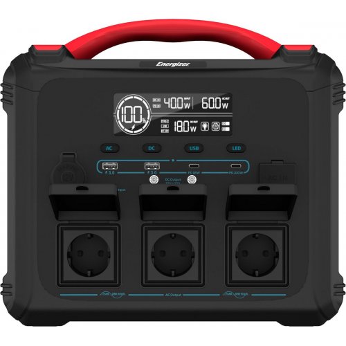 Зарядная станция Energizer PPS1100W2F 1200W 1102Wh купить в Украине: Киев, Днепр, Харьков, Одесса  | Низкая цена, отзывы, характеристики от TELEMART фото