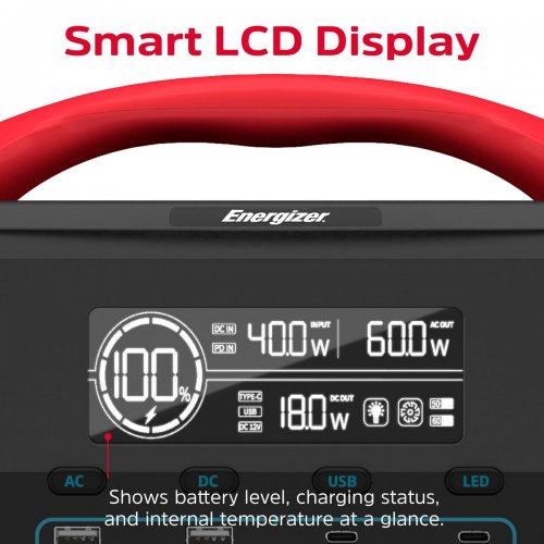Зарядная станция Energizer PPS1100W2F 1200W 1102Wh купить в Украине: Киев, Днепр, Харьков, Одесса  | Низкая цена, отзывы, характеристики от TELEMART фото