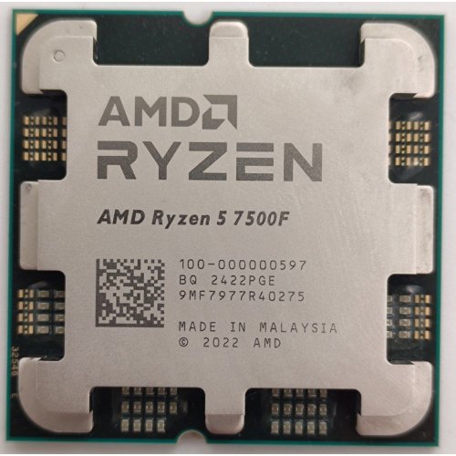 Процесор AMD Ryzen 5 7500F 3.7(5.0)GHz 32MB sAM5 Tray (100-000000597) (Відновлено продавцем, 838624) купити в Україні: Київ, Львів, Хмельницький, Тернопіль, Івано-Франківськ | Перевірка сумісності, низька ціна, відгуки, характеристики від TELEMART фото