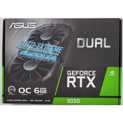 Видеокарта Asus Dual GeForce RTX 3050 OC 6144MB (DUAL-RTX3050-O6G) (Восстановлено продавцом, 838658) купить в Украине: Киев, Днепр, Харьков, Одесса  | Проверка совместимости, низкая цена, отзывы, характеристики от TELEMART фото