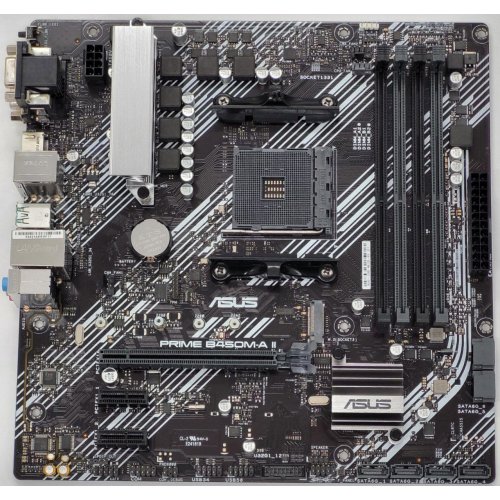 Материнська плата Asus Prime B450M-A II (sAM4, AMD B450) (Відновлено продавцем, 838664) купити в Україні: Київ, Львів, Хмельницький, Тернопіль, Івано-Франківськ | Перевірка сумісності, низька ціна, відгуки, характеристики від TELEMART фото