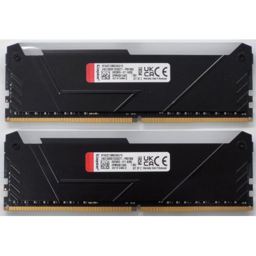 Озу Kingston DDR4 16GB (2x8GB) 3200Mhz FURY Beast RGB Black (KF432C16BB2AK2/16) (Восстановлено продавцом, 838674) купить в Украине: Киев, Днепр, Харьков, Одесса  | Проверка совместимости, низкая цена, отзывы, характеристики от TELEMART фото