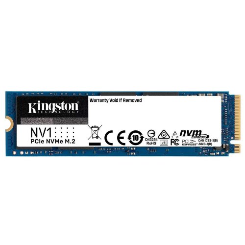 Ssd-диск Kingston NV1 500GB M.2 (2280 PCI-E) NVMe x4 (SNVS/500G) (Восстановлено продавцом, 838680) купить в Украине: Киев, Днепр, Харьков, Одесса  | Проверка совместимости, низкая цена, отзывы, характеристики от TELEMART фото
