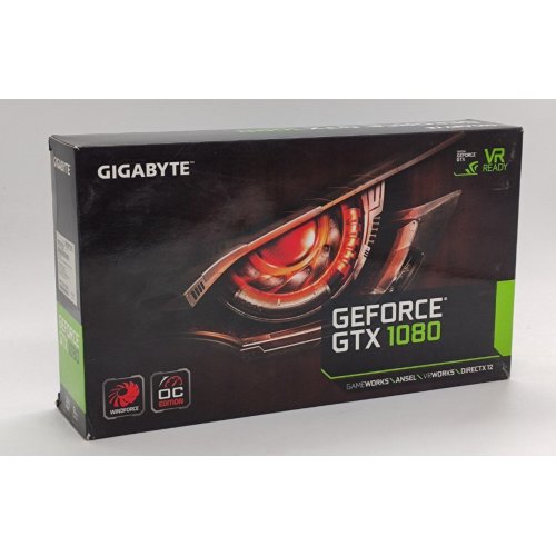 Видеокарта Gigabyte GeForce GTX 1080 WindForce 3X OC 8192MB (GV-N1080WF3OC-8GD) (Восстановлено продавцом, 838702) купить в Украине: Киев, Днепр, Харьков, Одесса  | Проверка совместимости, низкая цена, отзывы, характеристики от TELEMART фото