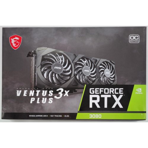 Видеокарта MSI GeForce RTX 3080 VENTUS 3X OC 10240MB (RTX 3080 VENTUS 3X 10G OC) (Восстановлено продавцом, 838722) купить в Украине: Киев, Днепр, Харьков, Одесса  | Проверка совместимости, низкая цена, отзывы, характеристики от TELEMART фото