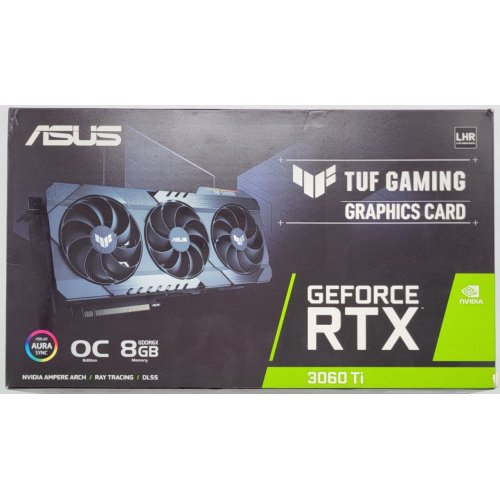 Відеокарта Asus TUF GeForce RTX 3060 Ti Gaming OC 8192MB (TUF-RTX3060TI-O8GD6X-GAMING) (Відновлено продавцем, 838724) купити в Україні: Київ, Львів, Хмельницький, Тернопіль, Івано-Франківськ | Перевірка сумісності, низька ціна, відгуки, характеристики від TELEMART фото