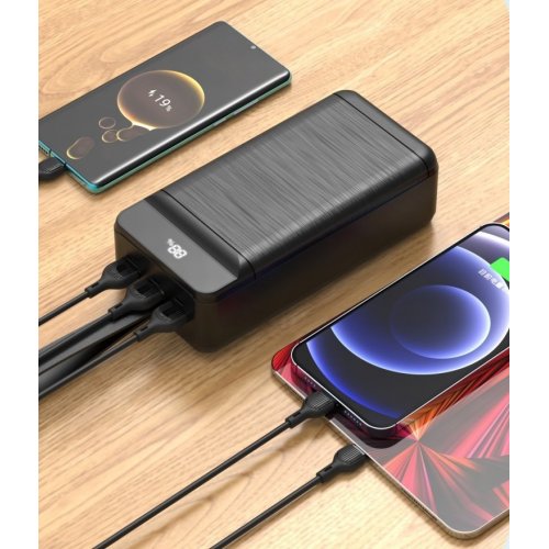 Уценка powerbank XO PR160 80000 mAh 22.5W Black (Вскрытая упаковка, 838844) купить в Украине: Киев, Днепр, Харьков, Одесса  | Низкая цена, отзывы, характеристики от TELEMART фото