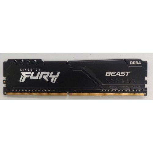 Озу Kingston DDR4 8GB 3200Mhz FURY Beast Black (KF432C16BB/8) (Восстановлено продавцом, 838876) купить в Украине: Киев, Днепр, Харьков, Одесса  | Проверка совместимости, низкая цена, отзывы, характеристики от TELEMART фото
