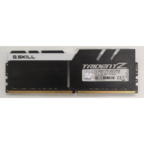 Озу G.Skill DDR4 16GB 3600Mhz Trident Z (F4-3600C17D-16GTZKW) Black/White (Восстановлено продавцом, 838882) купить в Украине: Киев, Днепр, Харьков, Одесса  | Проверка совместимости, низкая цена, отзывы, характеристики от TELEMART фото