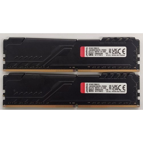 Озу Kingston DDR4 16GB (2x8GB) 3600Mhz FURY Beast Black (KF436C17BBK2/16) (Восстановлено продавцом, 838884) купить в Украине: Киев, Днепр, Харьков, Одесса  | Проверка совместимости, низкая цена, отзывы, характеристики от TELEMART фото