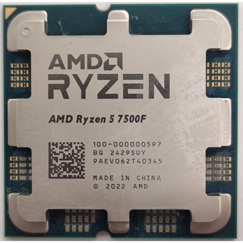 Процессор AMD Ryzen 5 7500F 3.7(5.0)GHz 32MB sAM5 Tray (100-000000597) (Восстановлено продавцом, 838893) купить в Украине: Киев, Днепр, Харьков, Одесса  | Проверка совместимости, низкая цена, отзывы, характеристики от TELEMART фото
