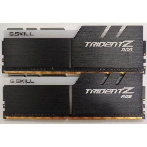 Озу G.Skill DDR4 16GB (2x8GB) 3600Mhz Trident Z RGB (F4-3600C19D-16GTZRB) (Восстановлено продавцом, 838895) купить в Украине: Киев, Днепр, Харьков, Одесса  | Проверка совместимости, низкая цена, отзывы, характеристики от TELEMART фото