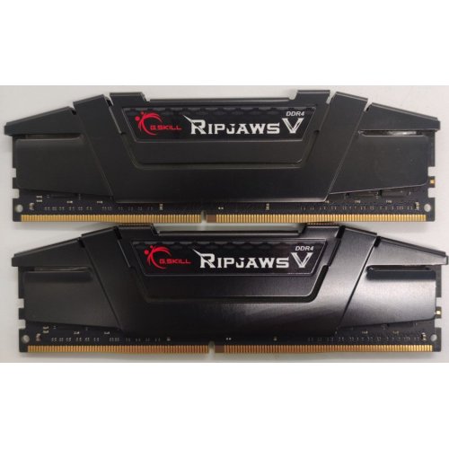 Озу G.Skill DDR4 32GB (2x16GB) 3200Mhz Ripjaws V (F4-3200C16D-32GVK) (Восстановлено продавцом, 838896) купить в Украине: Киев, Днепр, Харьков, Одесса  | Проверка совместимости, низкая цена, отзывы, характеристики от TELEMART фото