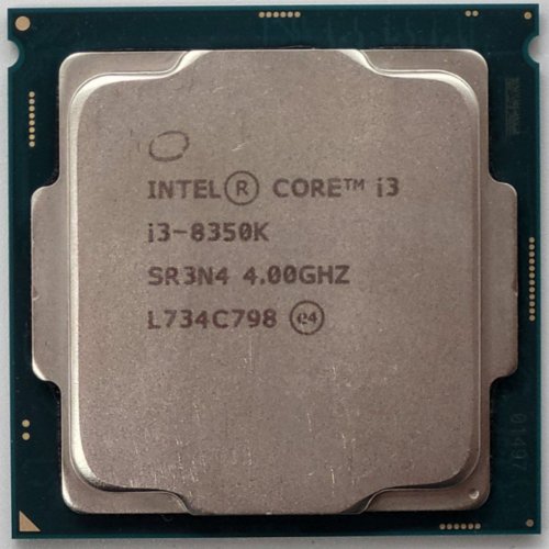 Процесор Intel Core i3-8350K 4.0GHz 8MB s1151 Tray (CM8068403376809) (Відновлено продавцем, 838929) купити в Україні: Київ, Львів, Хмельницький, Тернопіль, Івано-Франківськ | Перевірка сумісності, низька ціна, відгуки, характеристики від TELEMART фото