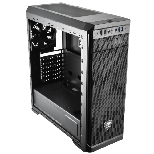 Корпус Cougar MX330-G Tempered Glass без БП Black (Відновлено продавцем, 839139) купити в Україні: Київ, Львів, Хмельницький, Тернопіль, Івано-Франківськ | Перевірка сумісності, низька ціна, відгуки, характеристики від TELEMART фото