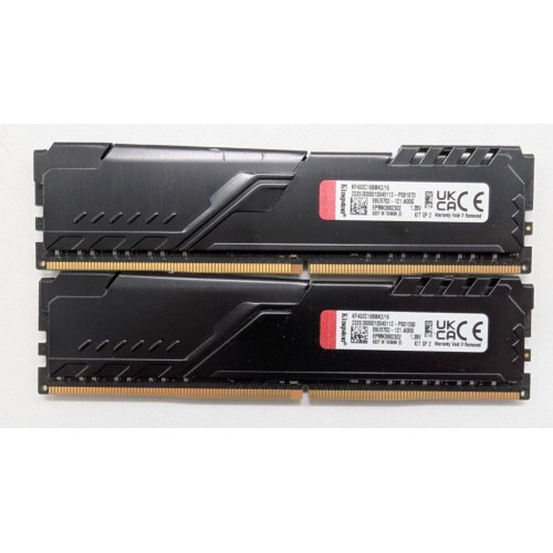 Озу Kingston DDR4 16GB (2x8GB) 3200Mhz FURY Beast Black (KF432C16BBK2/16) (Восстановлено продавцом, 839155) купить в Украине: Киев, Днепр, Харьков, Одесса  | Проверка совместимости, низкая цена, отзывы, характеристики от TELEMART фото