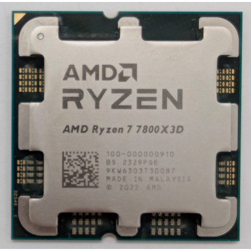 Процессор AMD Ryzen 7 7800X3D 4.2(5.0)GHz 96MB sAM5 Tray (100-000000910) (Восстановлено продавцом, 839159) купить в Украине: Киев, Днепр, Харьков, Одесса  | Проверка совместимости, низкая цена, отзывы, характеристики от TELEMART фото
