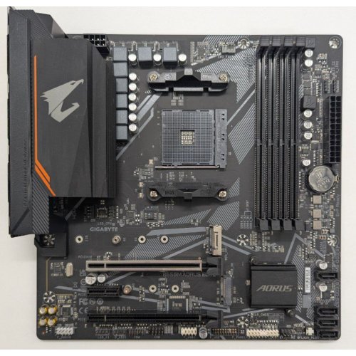 Материнская плата Gigabyte B550M AORUS ELITE (sAM4, AMD B550) (Восстановлено продавцом, 839198) купить в Украине: Киев, Днепр, Харьков, Одесса  | Проверка совместимости, низкая цена, отзывы, характеристики от TELEMART фото