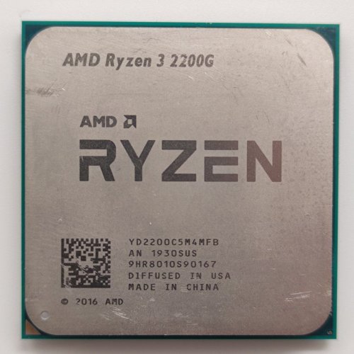 Процессор AMD Ryzen 3 2200G 3.5(3.7)GHz sAM4 Tray (YD220BC5M4MFB) (Восстановлено продавцом, 839229) купить в Украине: Киев, Днепр, Харьков, Одесса  | Проверка совместимости, низкая цена, отзывы, характеристики от TELEMART фото