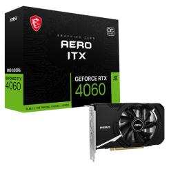 Видеокарта MSI GeForce RTX 4060 AERO ITX OC 8192MB (RTX 4060 AERO ITX 8G OC) (Восстановлено продавцом, 839232)