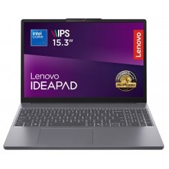 Ноутбук Lenovo IdeaPad Slim 3 15IRU10 (83KD001DRA) Luna Grey / 15.3″ (1920x1200, IPS) / Intel Core 3 100U (1.2 - 4.7 ГГц), 6 ядер / Intel Graphics / 16 ГБ (DDR5) / 512 ГБ (SSD) / Без ОС