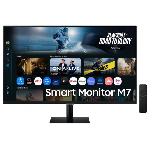 Монітор Samsung 32" Smart M70F (LS32FM702UZXUA) Black купити в Україні: Київ, Львів, Хмельницький, Тернопіль, Івано-Франківськ | Низька ціна, відгуки, характеристики від TELEMART фото
