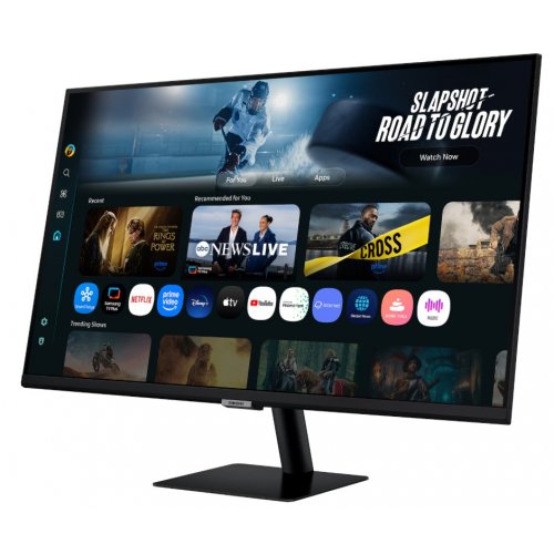 Монітор Samsung 32" Smart M70F (LS32FM702UZXUA) Black купити в Україні: Київ, Львів, Хмельницький, Тернопіль, Івано-Франківськ | Низька ціна, відгуки, характеристики від TELEMART фото