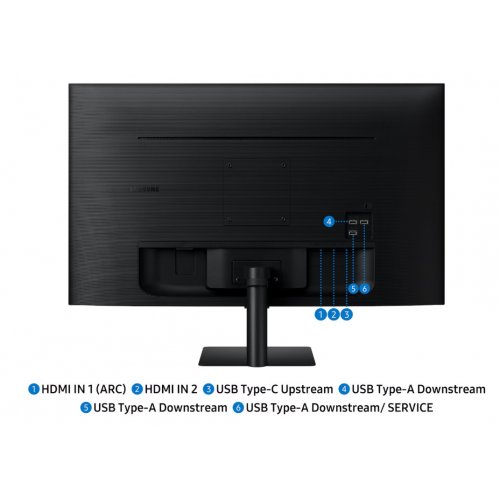 Монітор Samsung 32" Smart M70F (LS32FM702UZXUA) Black купити в Україні: Київ, Львів, Хмельницький, Тернопіль, Івано-Франківськ | Низька ціна, відгуки, характеристики від TELEMART фото