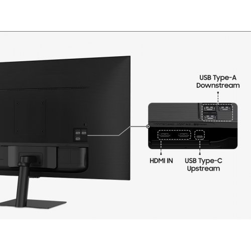 Монітор Samsung 32" Smart M70F (LS32FM702UZXUA) Black купити в Україні: Київ, Львів, Хмельницький, Тернопіль, Івано-Франківськ | Низька ціна, відгуки, характеристики від TELEMART фото
