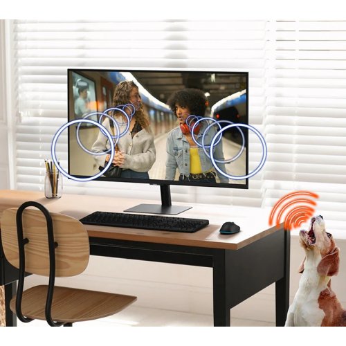 Монітор Samsung 32" Smart M70F (LS32FM702UZXUA) Black купити в Україні: Київ, Львів, Хмельницький, Тернопіль, Івано-Франківськ | Низька ціна, відгуки, характеристики від TELEMART фото