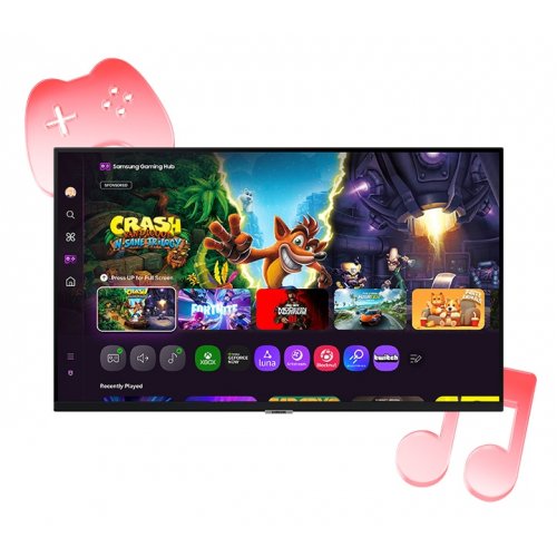 Монітор Samsung 32" Smart M70F (LS32FM702UZXUA) Black купити в Україні: Київ, Львів, Хмельницький, Тернопіль, Івано-Франківськ | Низька ціна, відгуки, характеристики від TELEMART фото